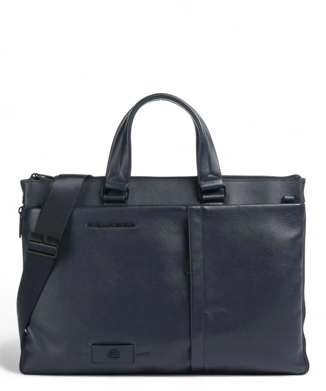 Borsa Porta PC 15,6" in Pelle con Tracolla e Sistema Shock Absorber-Piquadro-Borse da lavoro-Vittorio Citro Boutique