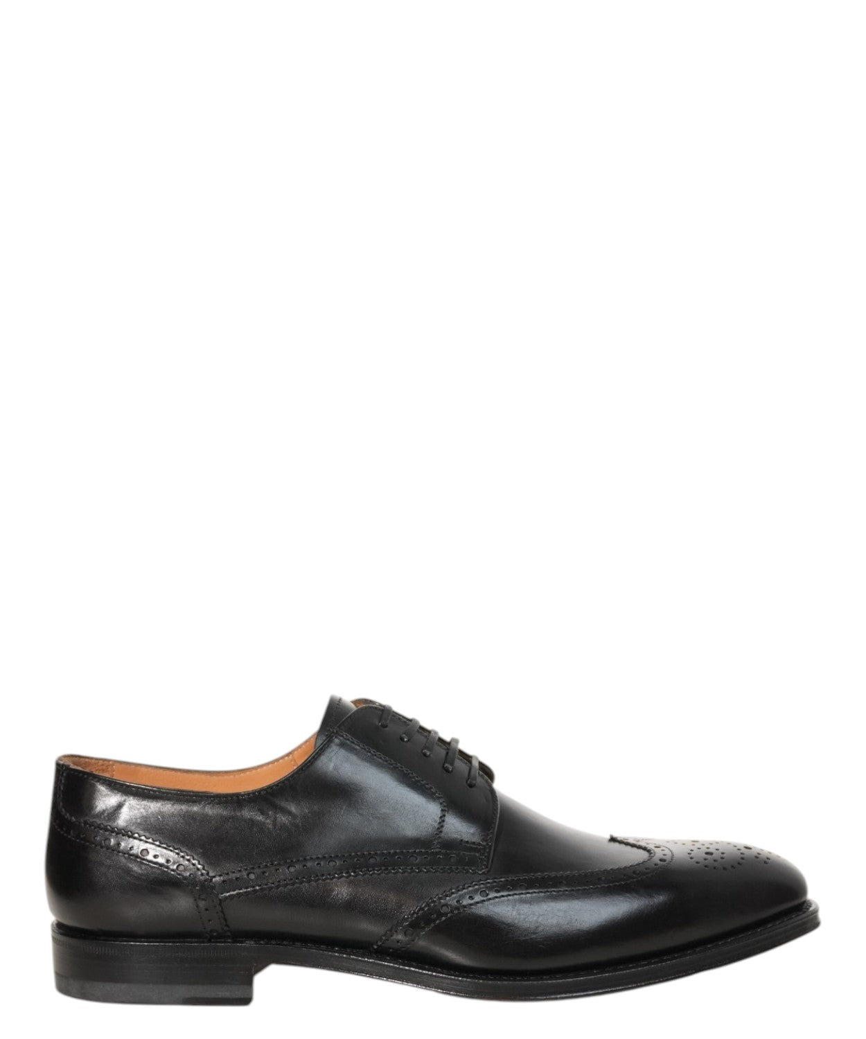 Stringata Derby Pelle con Coda di Rondine Elegante