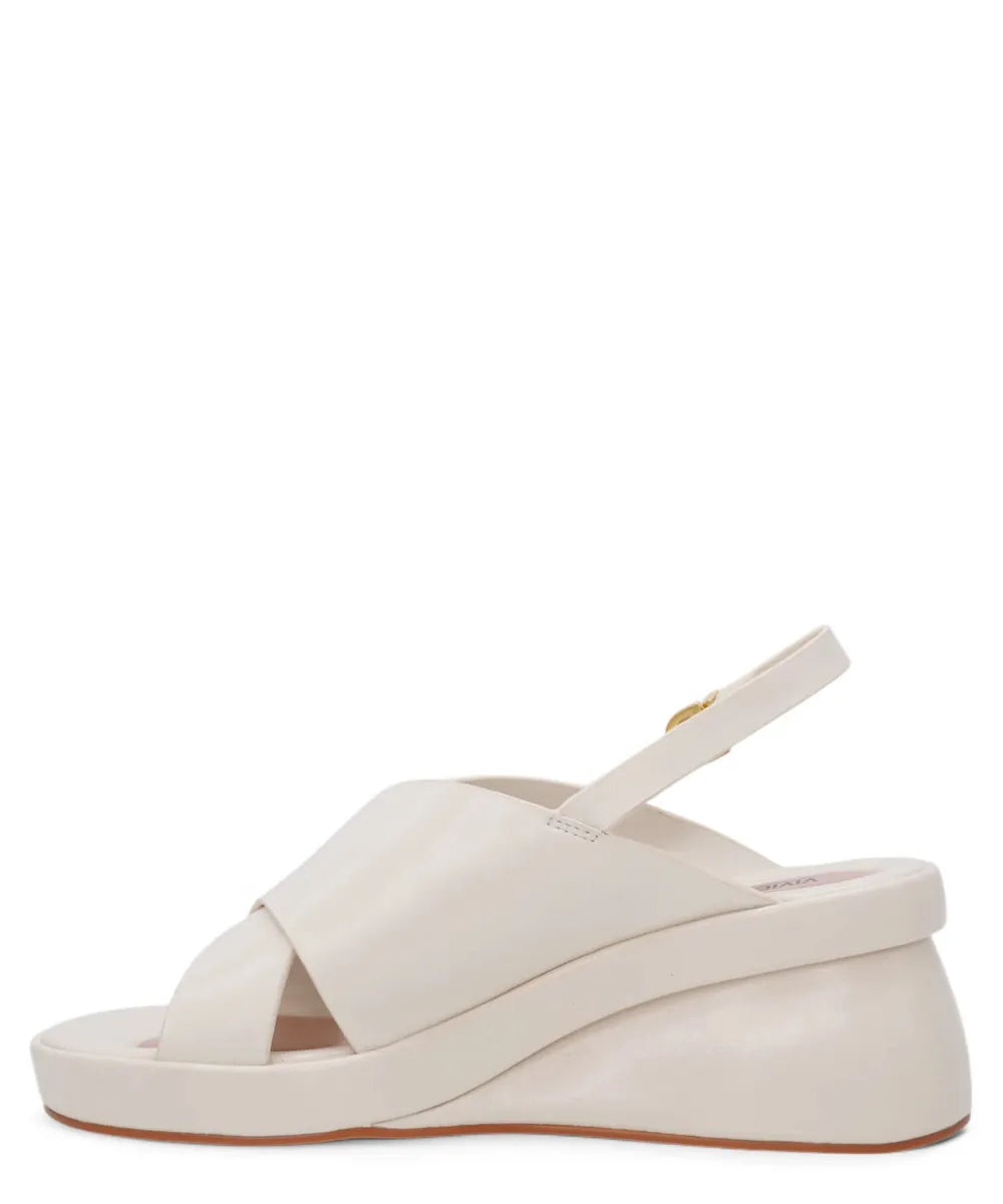 Sandalo con Zeppa in Pelle e Fasce ad Incrocio-Vivien Lee-Sandali-Vittorio Citro Boutique