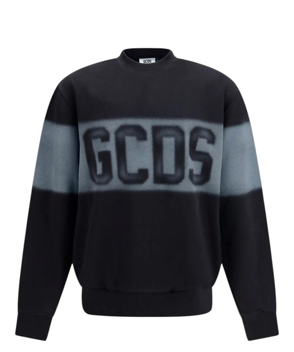 Sudadera GCDS de cuello redondo con logotipo efecto spray