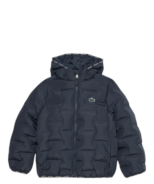 Piumino Bambino Lacoste con Cappuccio e Logo