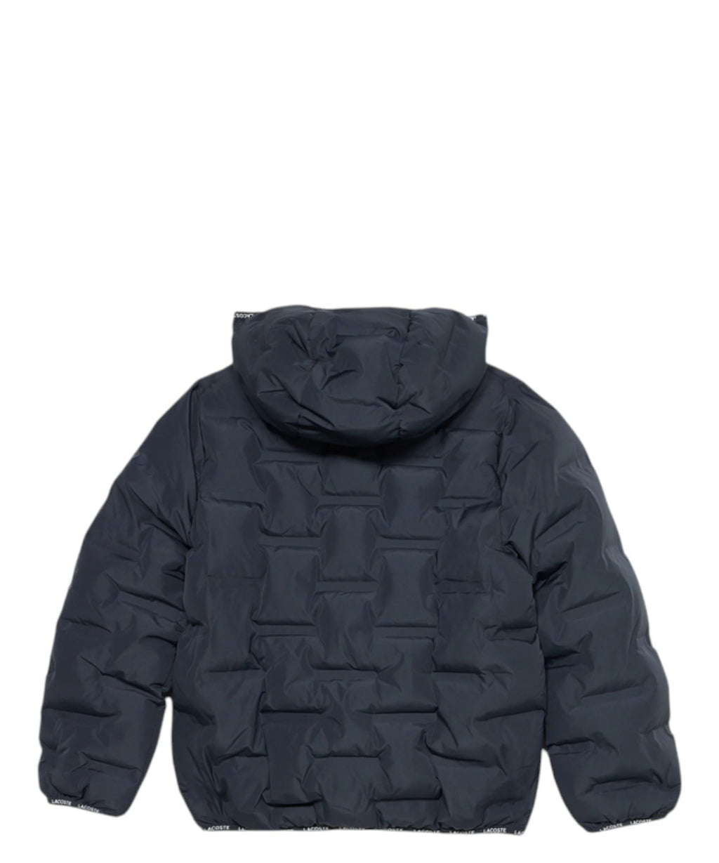 Piumino Bambino Lacoste con Cappuccio e Logo