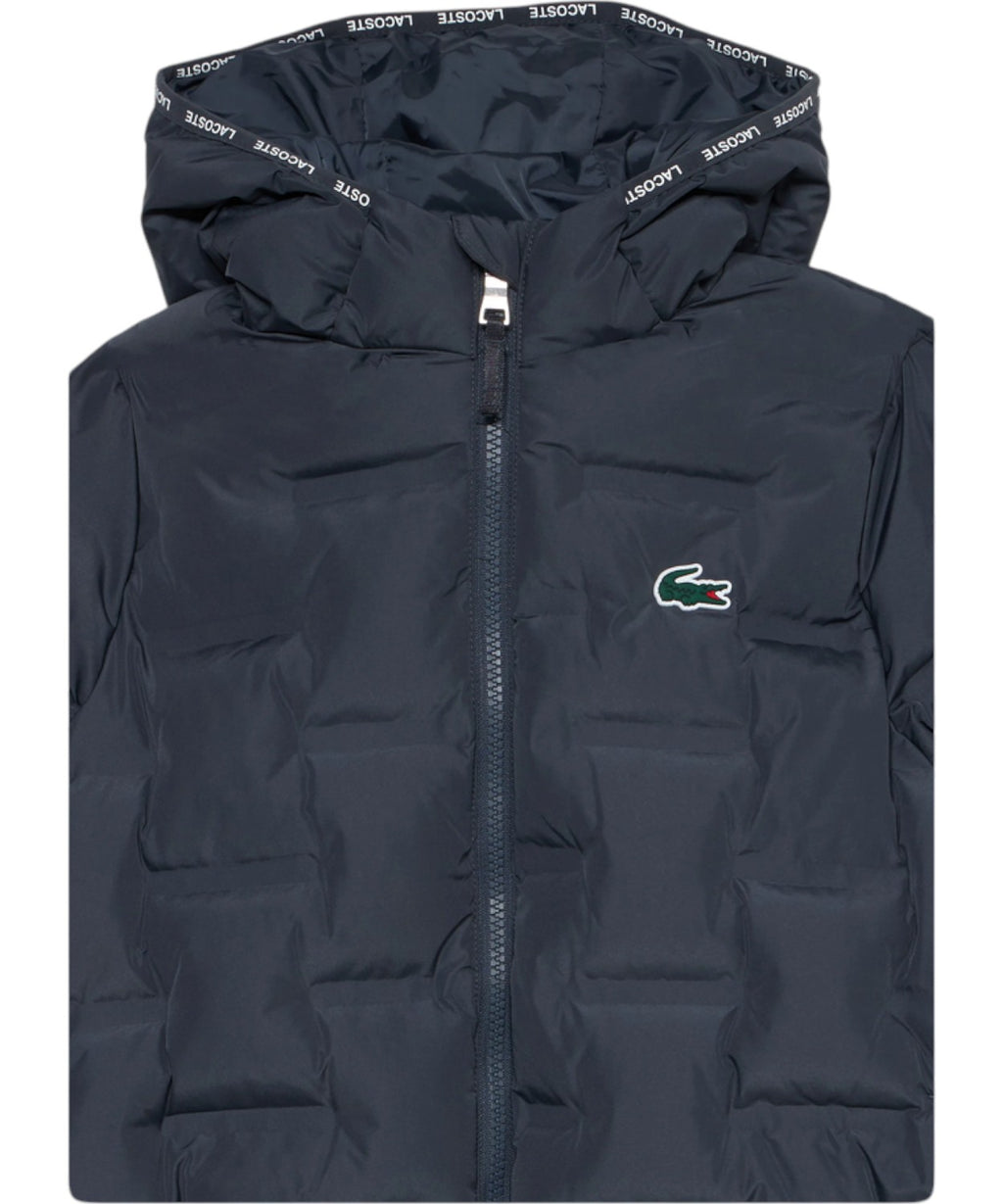 Piumino Bambino Lacoste con Cappuccio e Logo