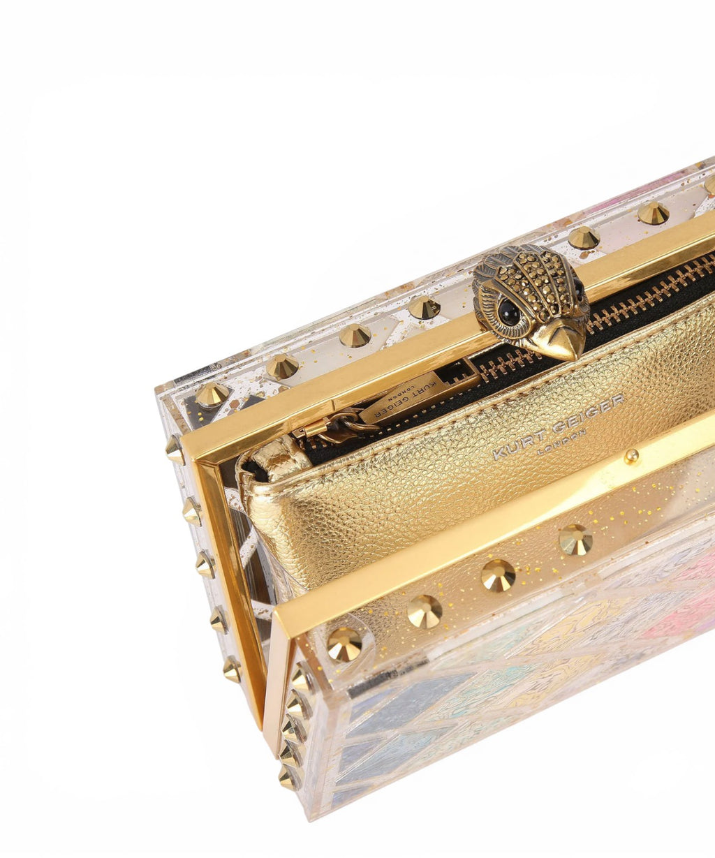 Kurt Geiger Clutch Mini Crystal Quilt Box