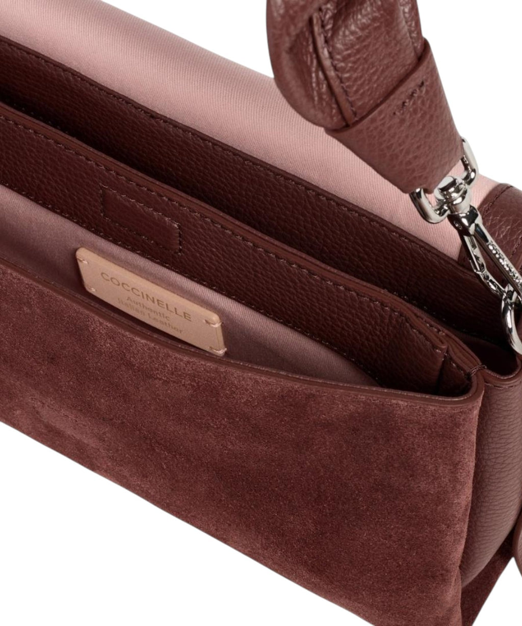 Coccinelle Boheme Small in camoscio e pelle con tracolla