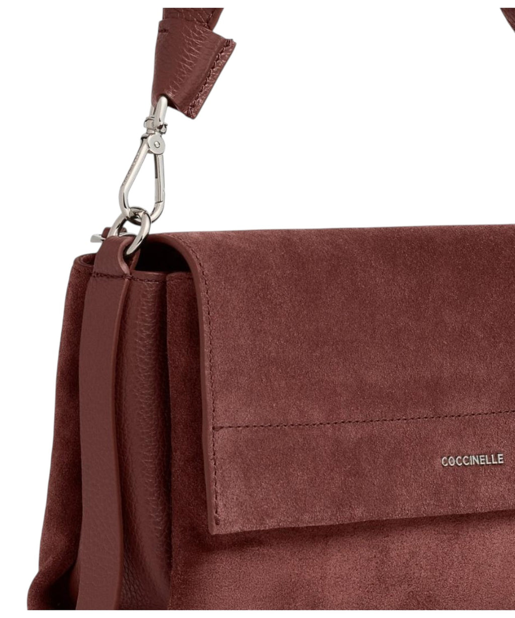 Coccinelle Boheme Small in camoscio e pelle con tracolla
