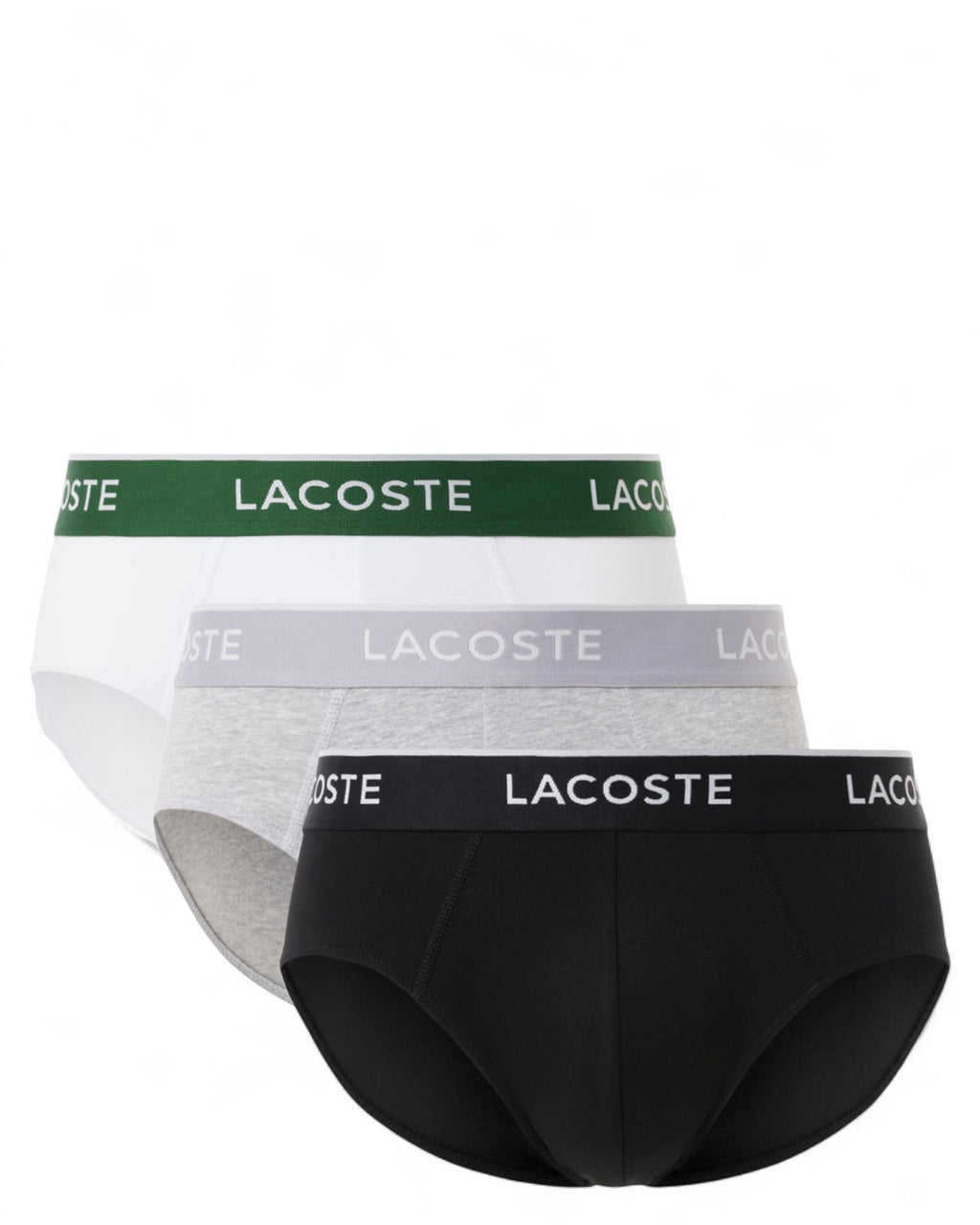 Confezione 3 slip in cotone elasticizzato con logo-LACOSTE-Slip-Vittorio Citro Boutique