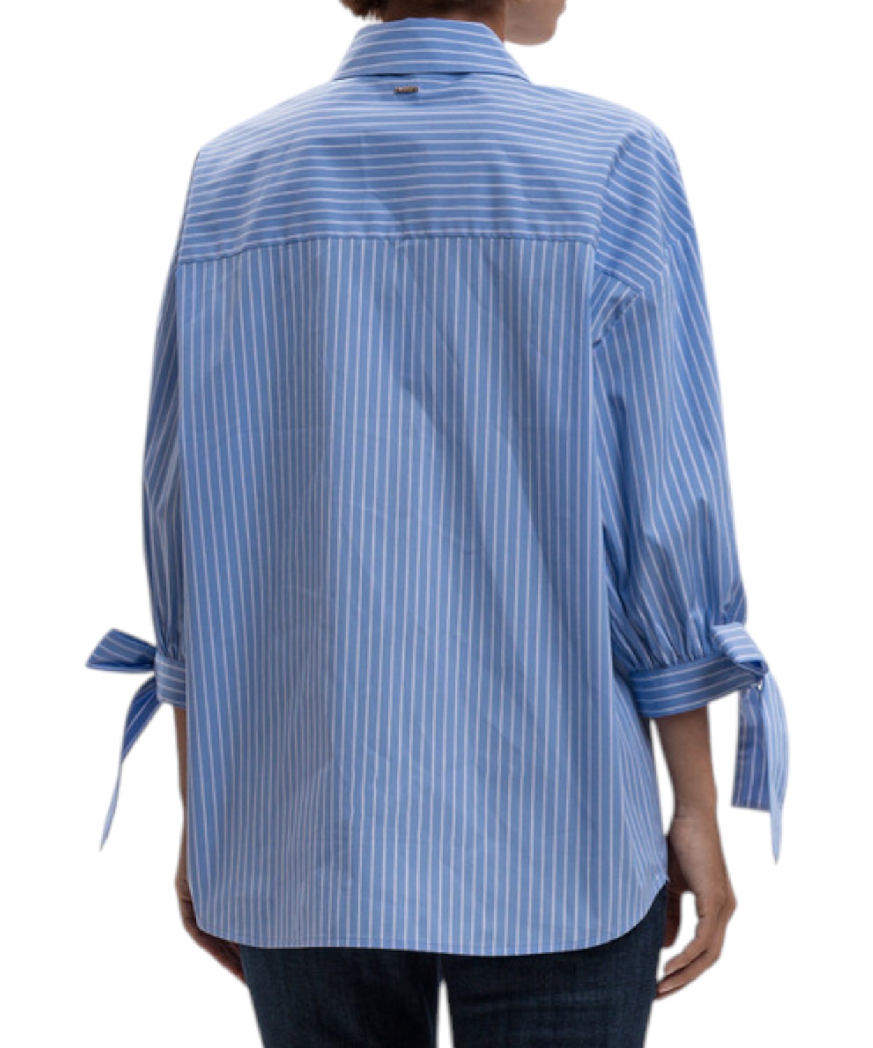 Camicia Twinset a Righe Blu per Donna Elegante
