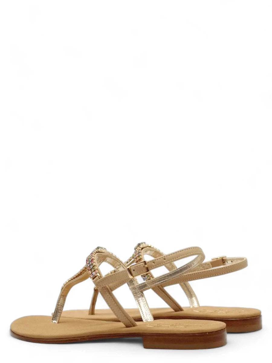 Infradito Capri con Cristalli Multicolor-Ciabatte-Capri Vittorio Citro-Vittorio Citro Boutique