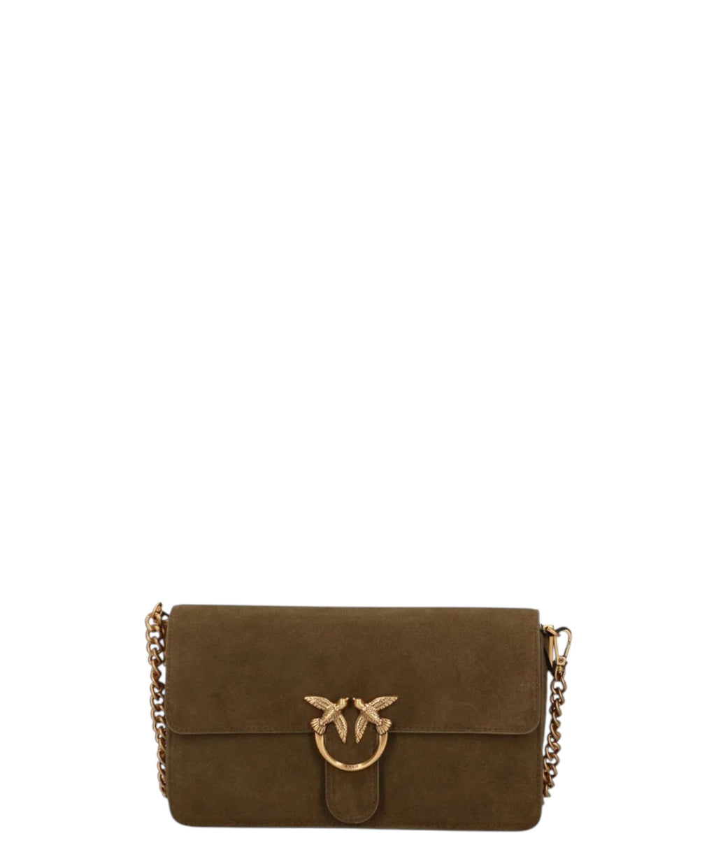 Pinko Love One Slouchy S minitaske i ruskind