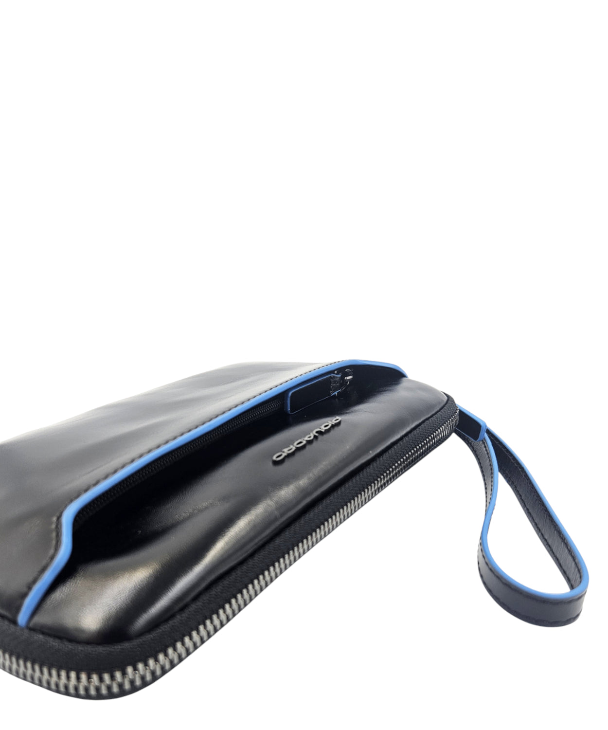 Piquadro Pochette Blue Square in Pelle