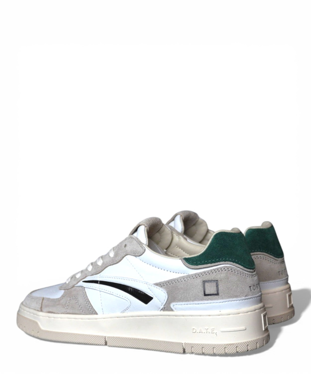 Sneakers D.A.T.E. Torneo Pure Calf WHITE-GREEN