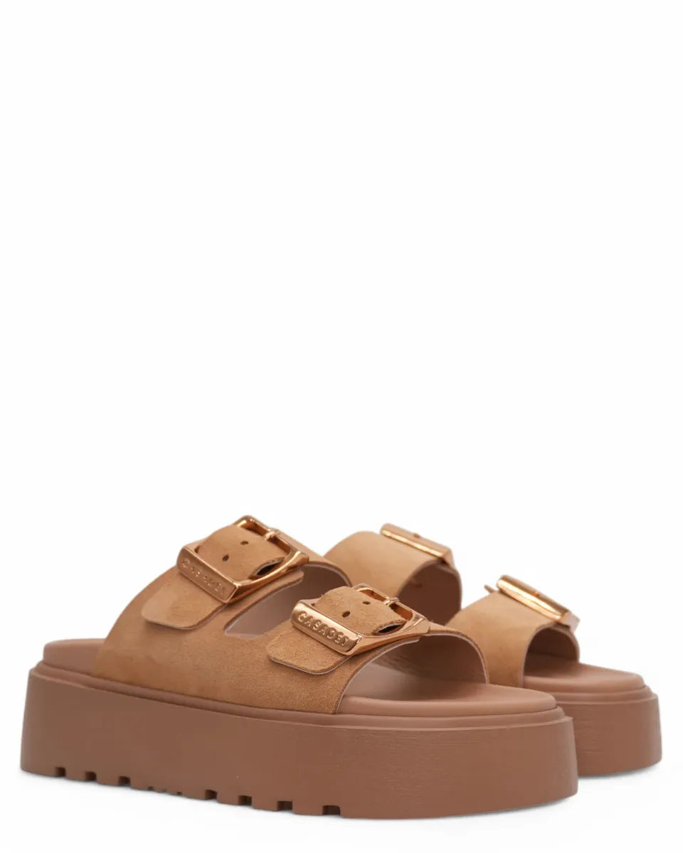 Sandalo Buckles con maxi fibbie-Casadei-Ciabatte-Vittorio Citro Boutique