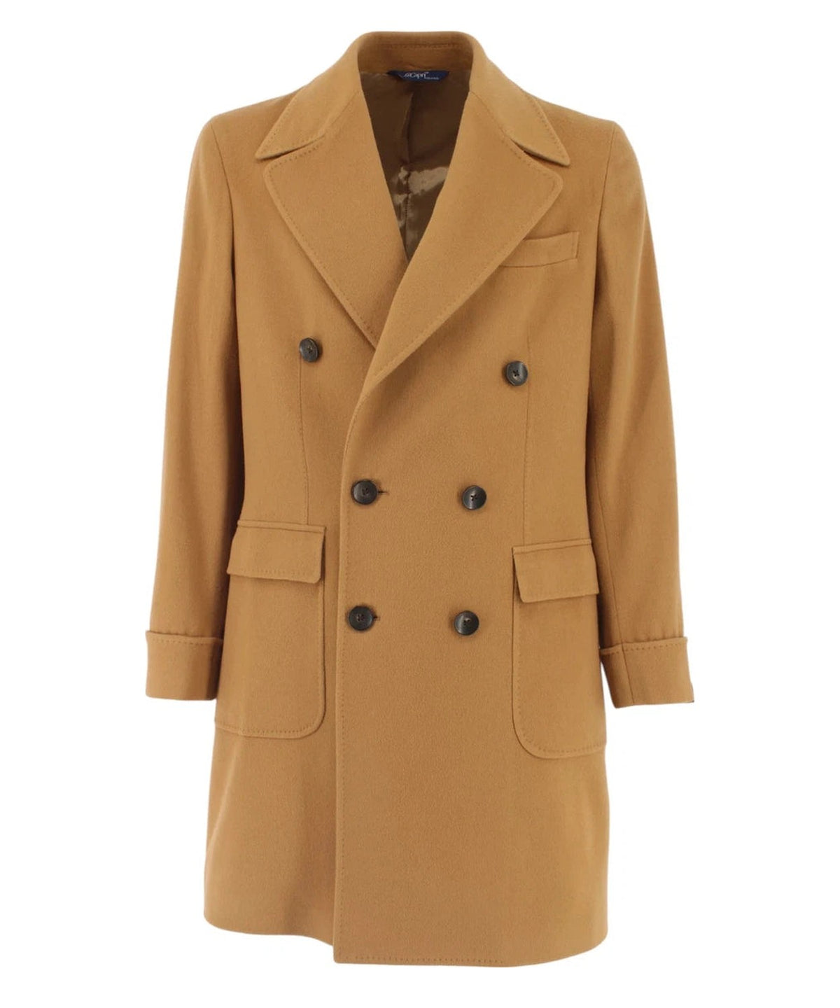 Cappotto Uomo GiCapri Doppiopetto con Tasche a Toppa-GI CAPRI-Cappotti-Vittorio Citro Boutique