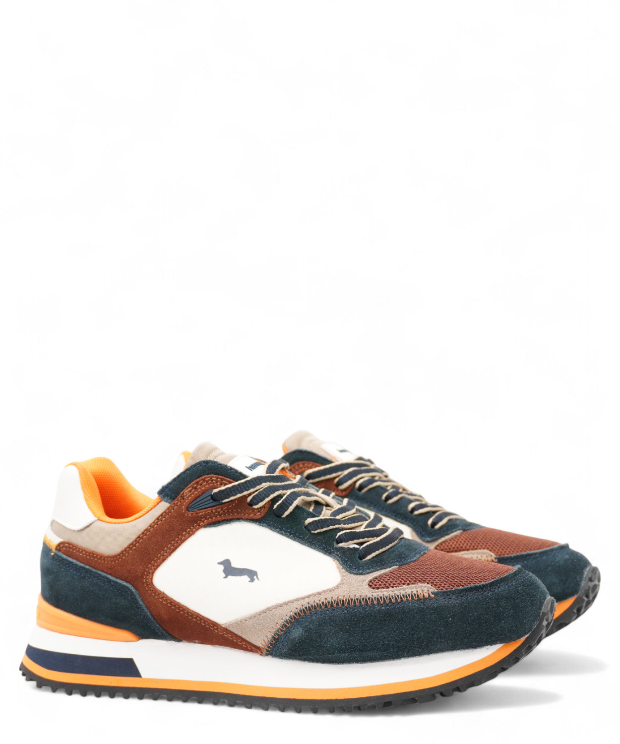 Sneakers Harmont & Blaine blu e marrone-Harmont&Blaine-Sneakers-Vittorio Citro Boutique