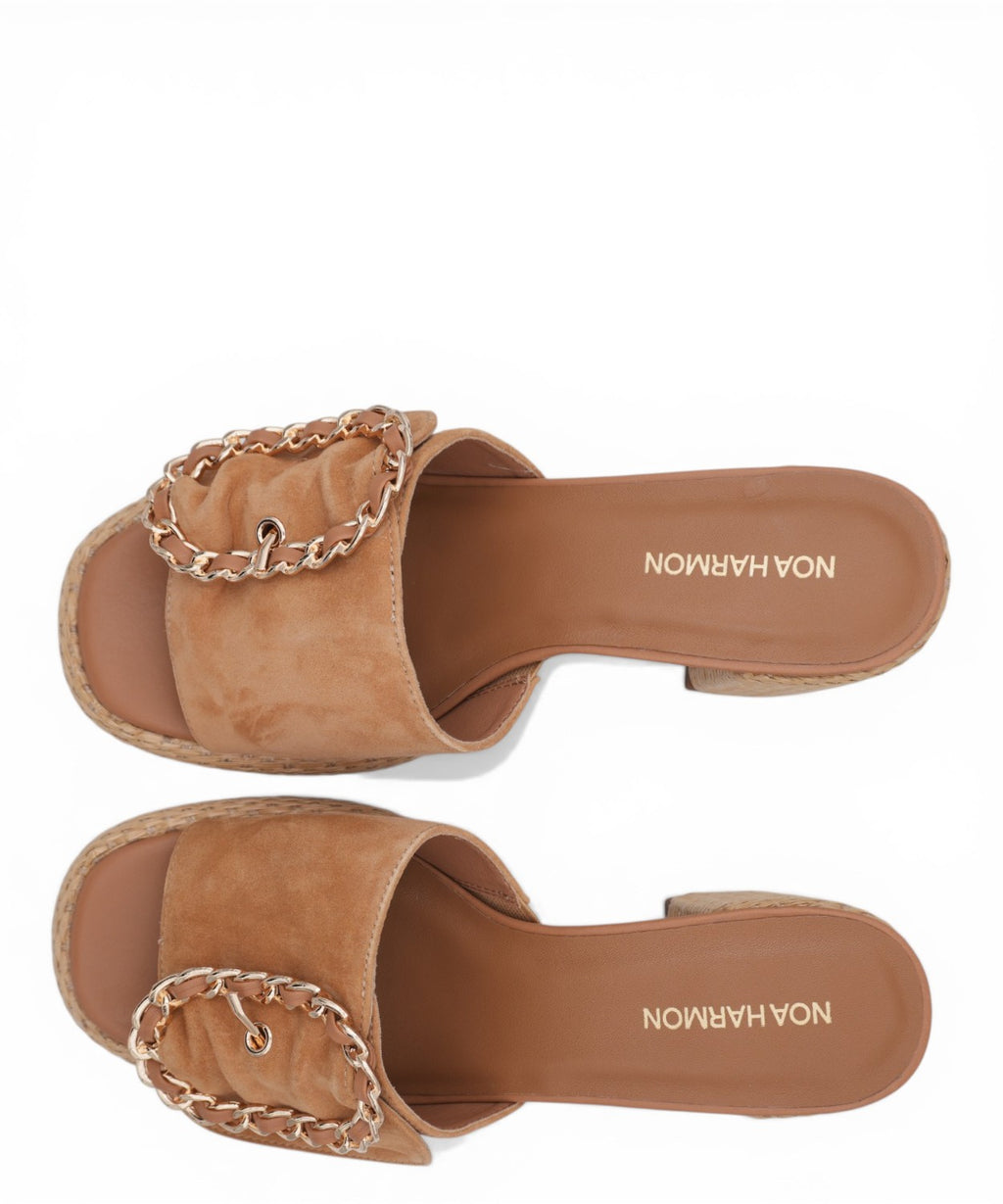 Mules donna suede tacco legno Cielo Noa Harmon