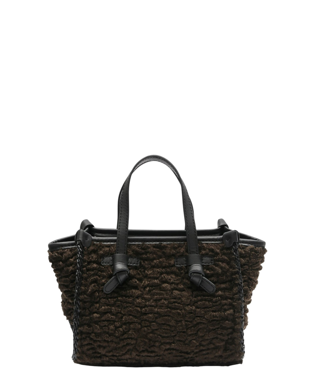 Borsa Miss Marcella Mini in Pelliccia Sintetica