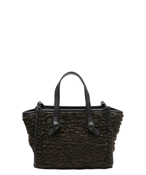 Borsa Miss Marcella Mini in Pelliccia Sintetica