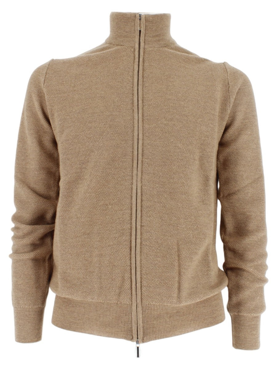 Giacca in Lana Extrafine con Zip-A-B-KOST-Maglieria-Vittorio Citro Boutique