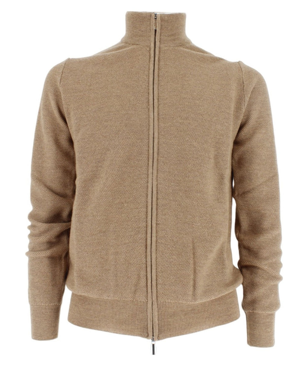 Giacca in Lana Extrafine con Zip-A-B-KOST-Maglieria-Vittorio Citro Boutique