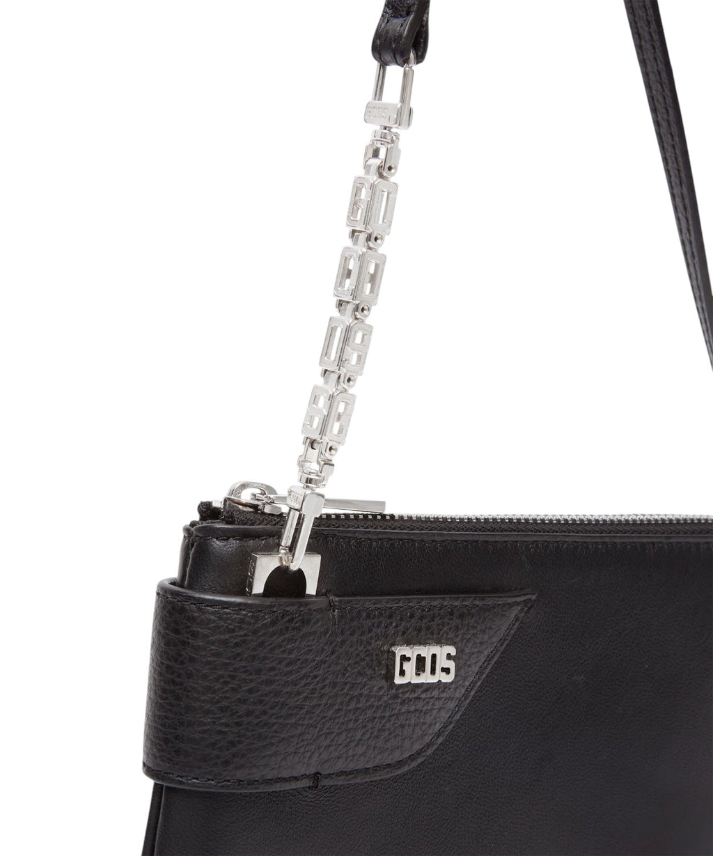 GCDS Borsa Comma Notte Small in Pelle Made in Italy