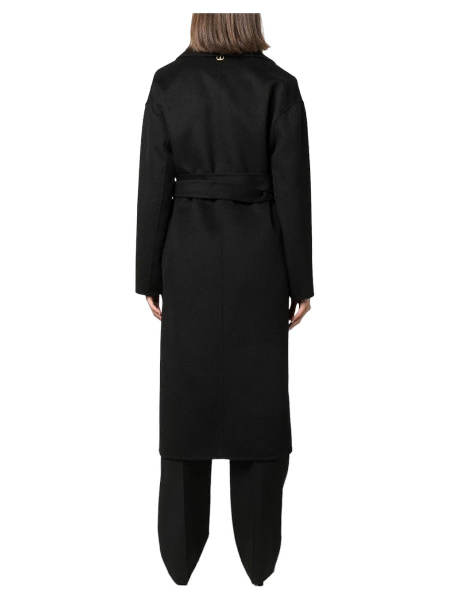 Cappotto con cintura-Twinset-Cappotti-Vittorio Citro Boutique