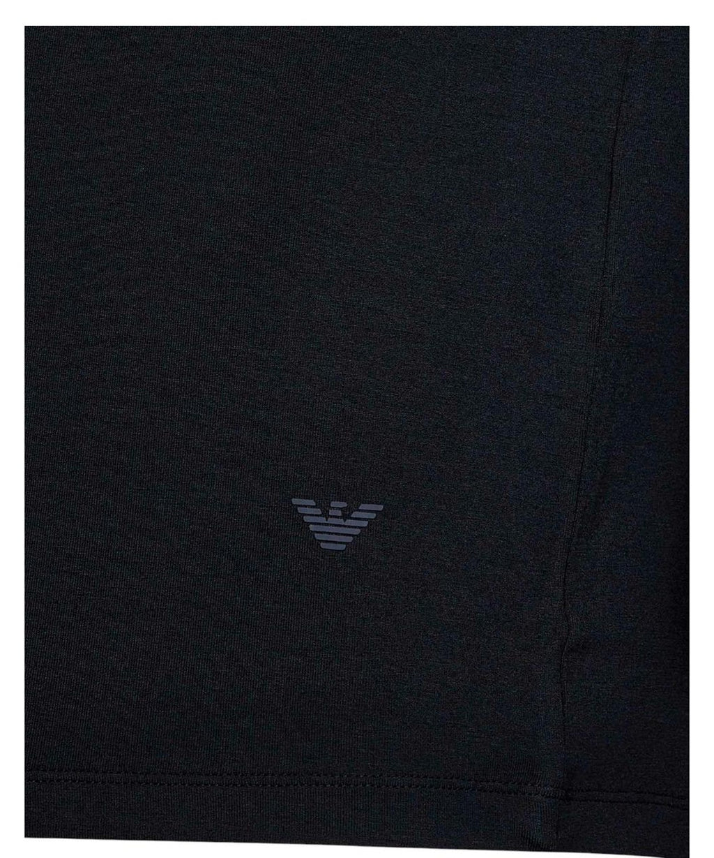 T-shirt in jersey stretch di viscosa con logo Aquila sul fondo.-T-shirt-Emporio Armani-Vittorio Citro Boutique