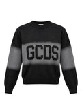 GCDS sweater med rund hals og stort logo