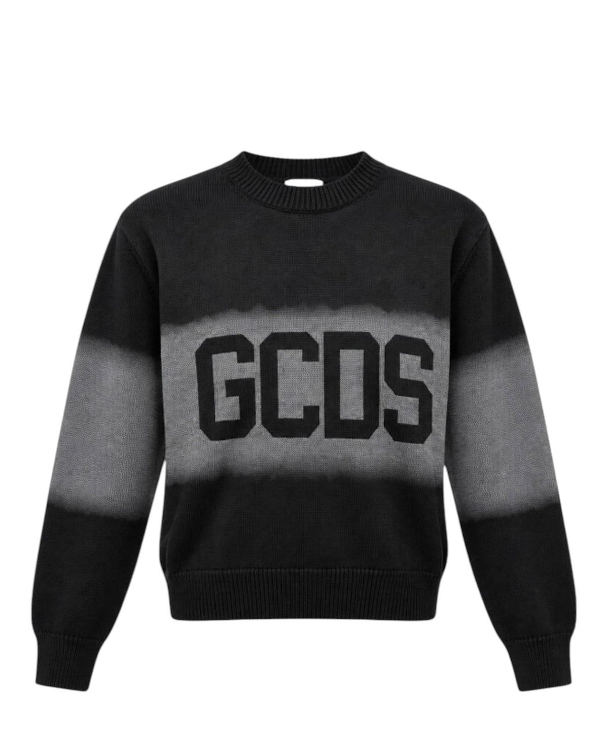 GCDS sweater med rund hals og stort logo
