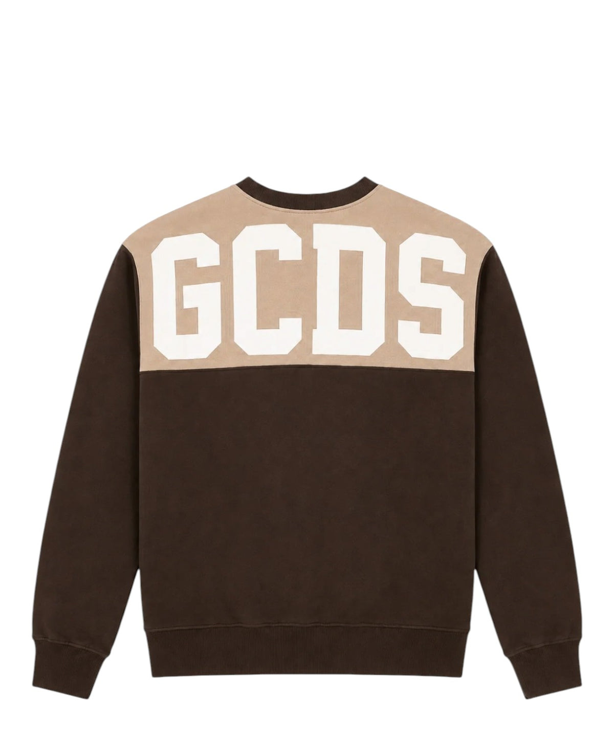 Felpa GCDS Girocollo con Band Logo sul Retro