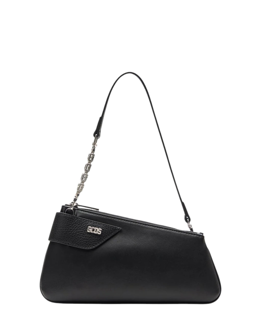 GCDS Borsa Comma Notte Small in Pelle Made in Italy