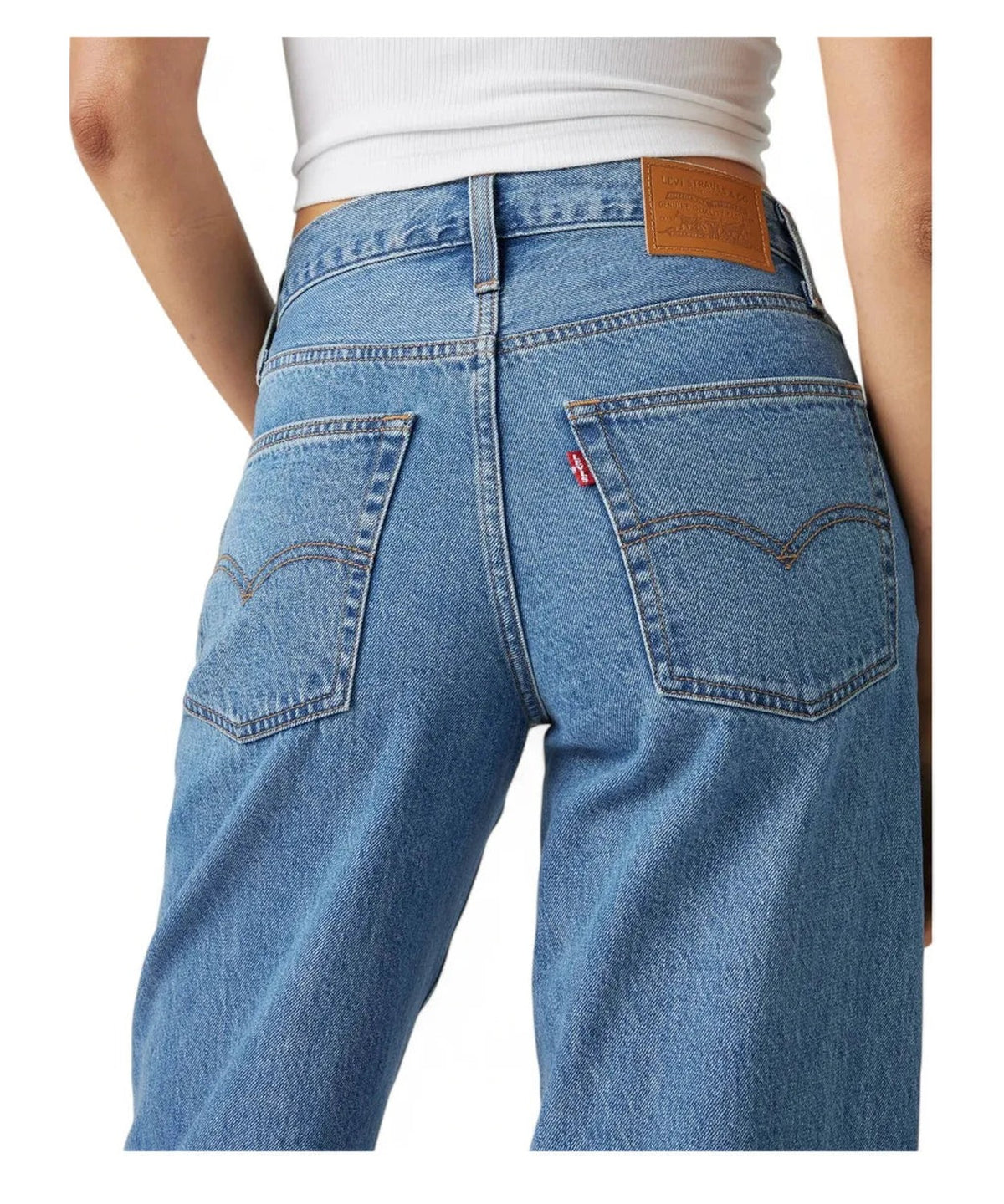 Jeans Dad Oversize a Vita Media - Own It Stone Blu-LEVI'S-Jeans-Vittorio Citro Boutique