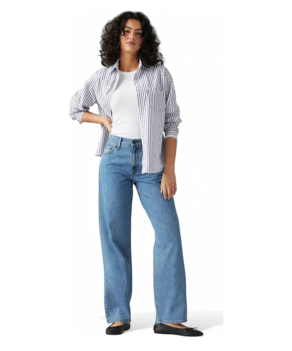 Jeans Dad Oversize a Vita Media - Own It Stone Blu-LEVI'S-Jeans-Vittorio Citro Boutique
