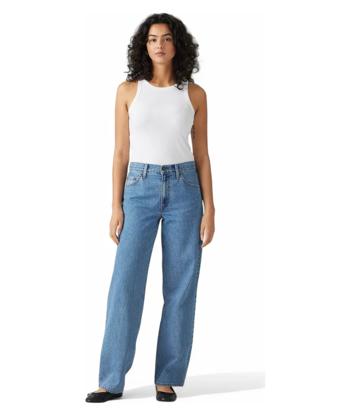 Jeans Dad Oversize a Vita Media - Own It Stone Blu-LEVI'S-Jeans-Vittorio Citro Boutique