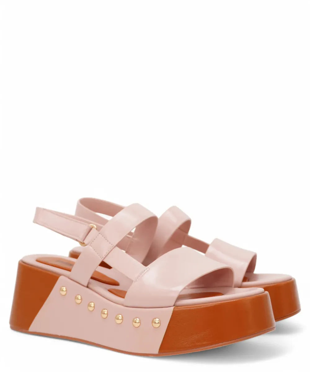 Sandalo con zeppa in Pelle-Vivien Lee-Sandali-Vittorio Citro Boutique