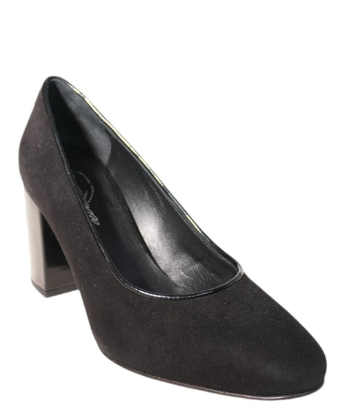 Décolleté donna in camoscio nero - Franco Russo