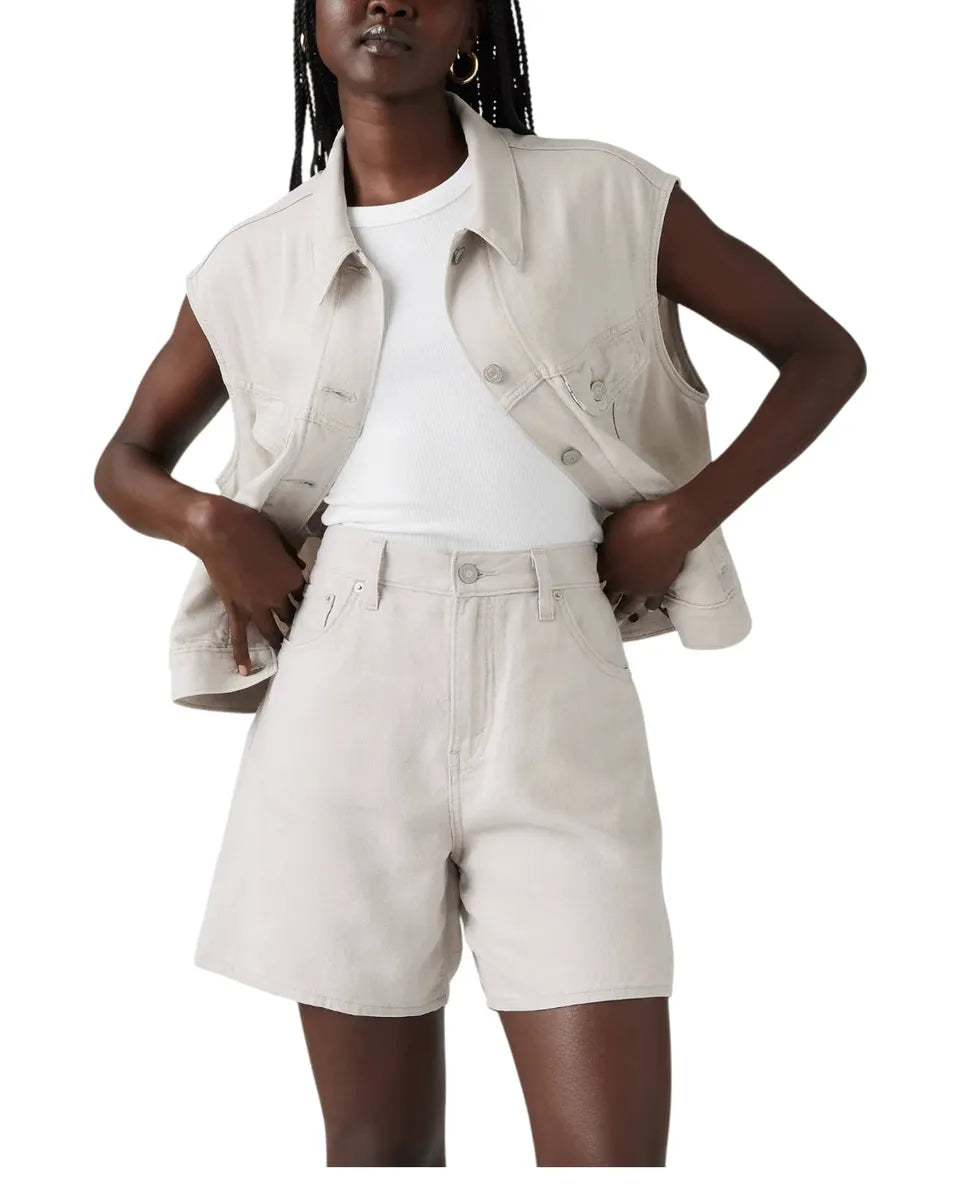 Shorts High Baggy in Crystal Gray-LEVI'S-Shorts-Vittorio Citro Boutique