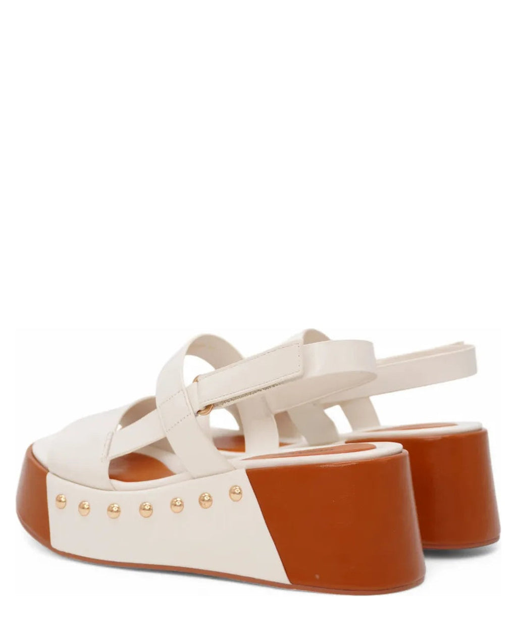 Sandalo con zeppa in Pelle-Vivien Lee-Sandali-Vittorio Citro Boutique