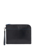 Pochette Porta iPad® Blue Square in Pelle-Piquadro-Pochette-Vittorio Citro Boutique