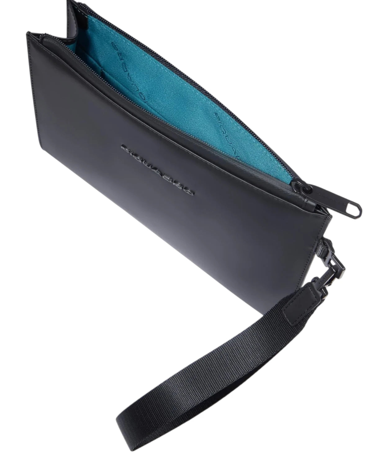 Pochette Piquadro in Tessuto Gommato