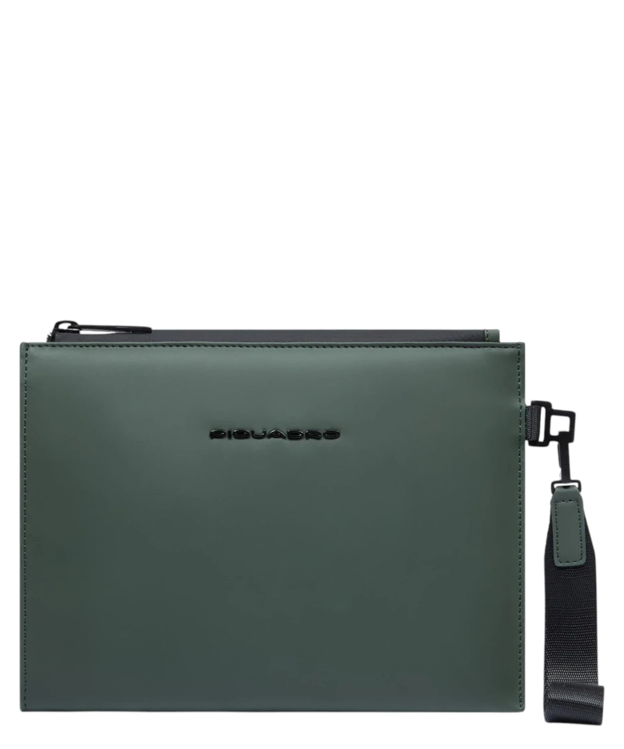 Pochette Piquadro in Tessuto Gommato