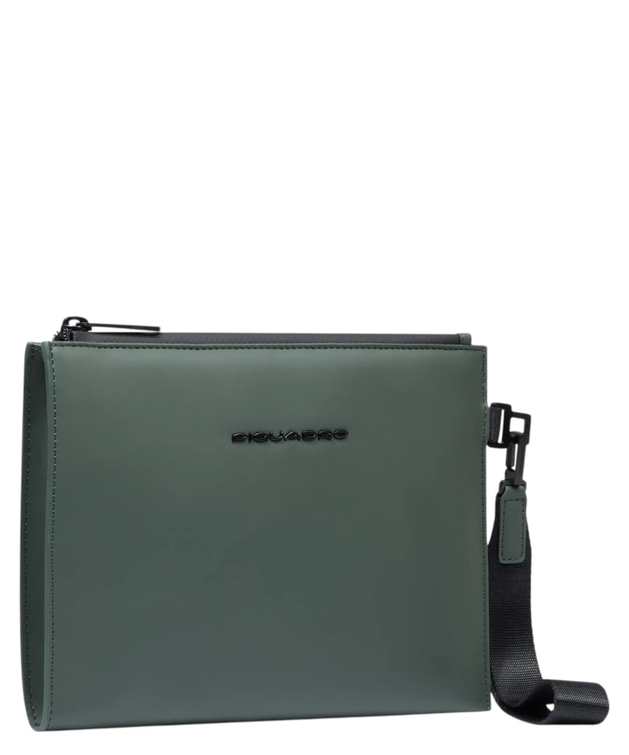 Pochette Piquadro in Tessuto Gommato