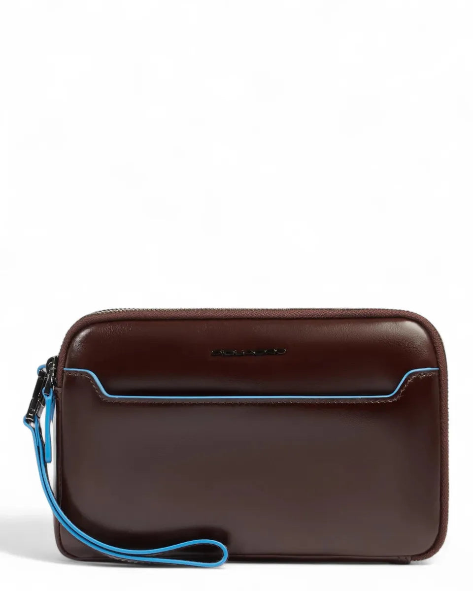 Pochette Blue Square in pelle con 3 scomparti-Piquadro-Pochette-Vittorio Citro Boutique