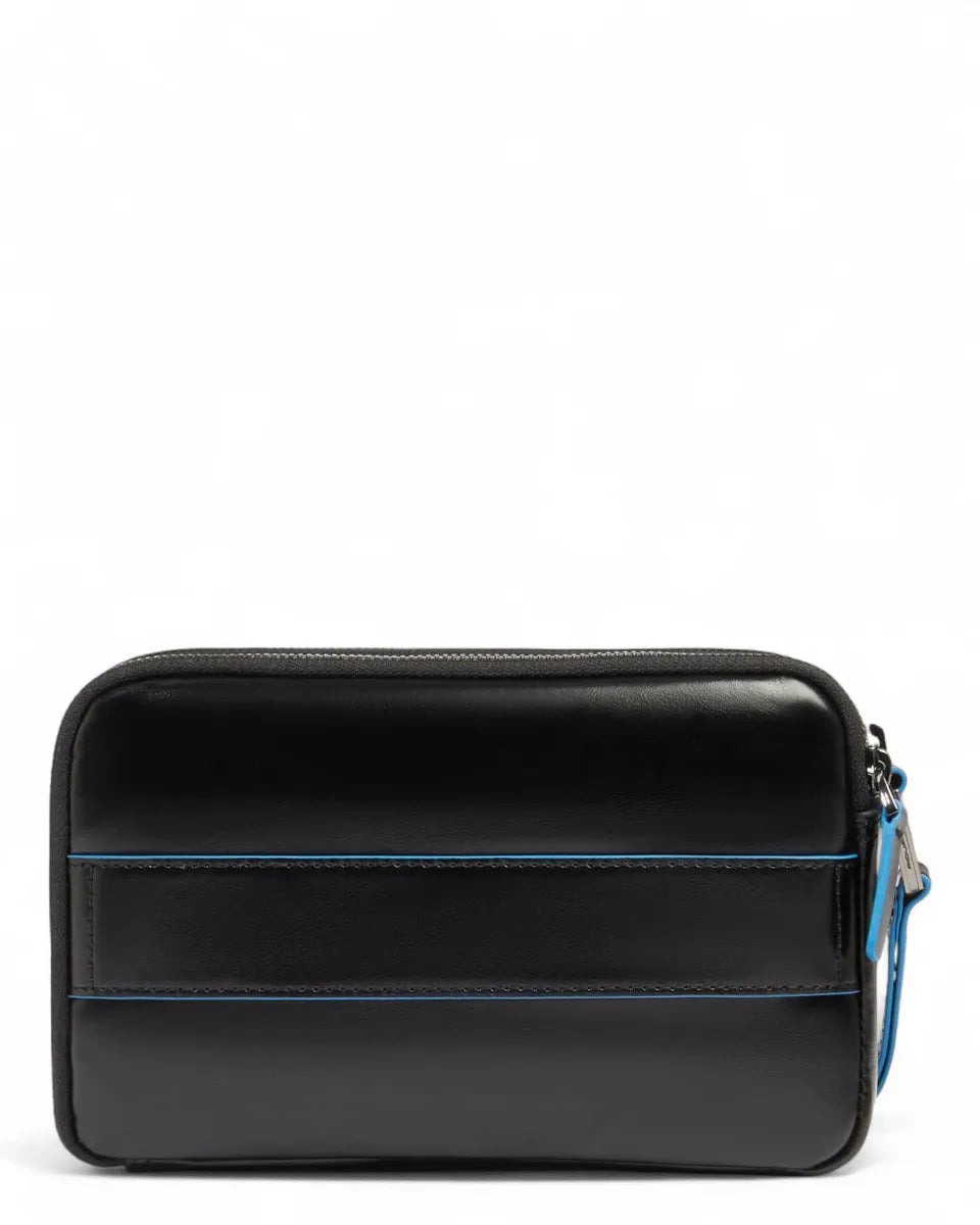 Pochette Blue Square in pelle con 3 scomparti-Piquadro-Pochette-Vittorio Citro Boutique