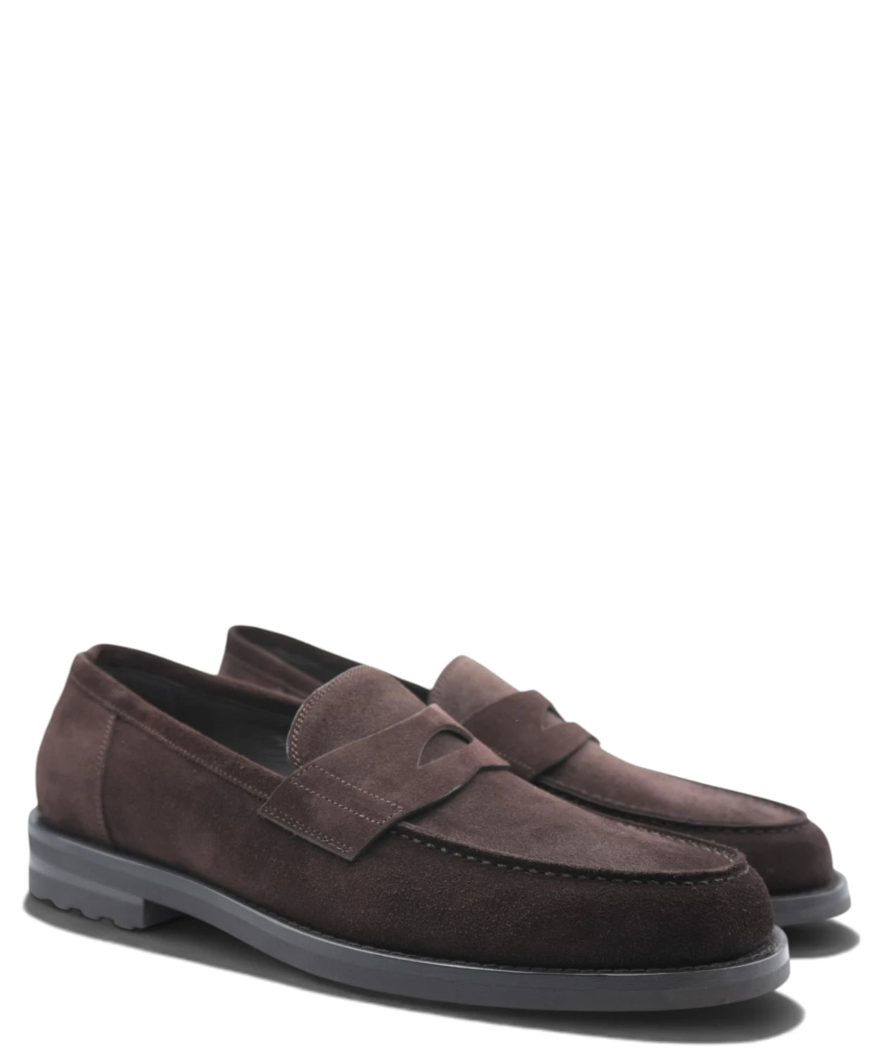 Mocassino Penny Loafer Uomo Camoscio Testa di Moro