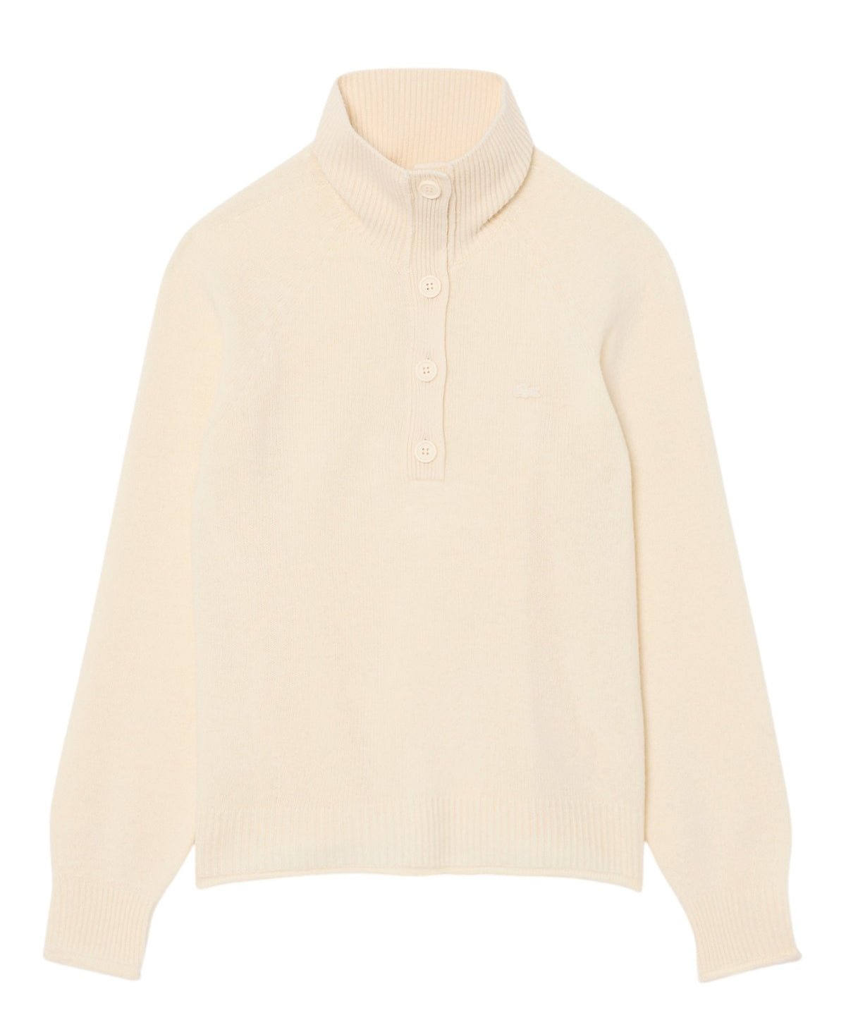 Lacoste Damen-Rollkragenpullover aus Walkwolle