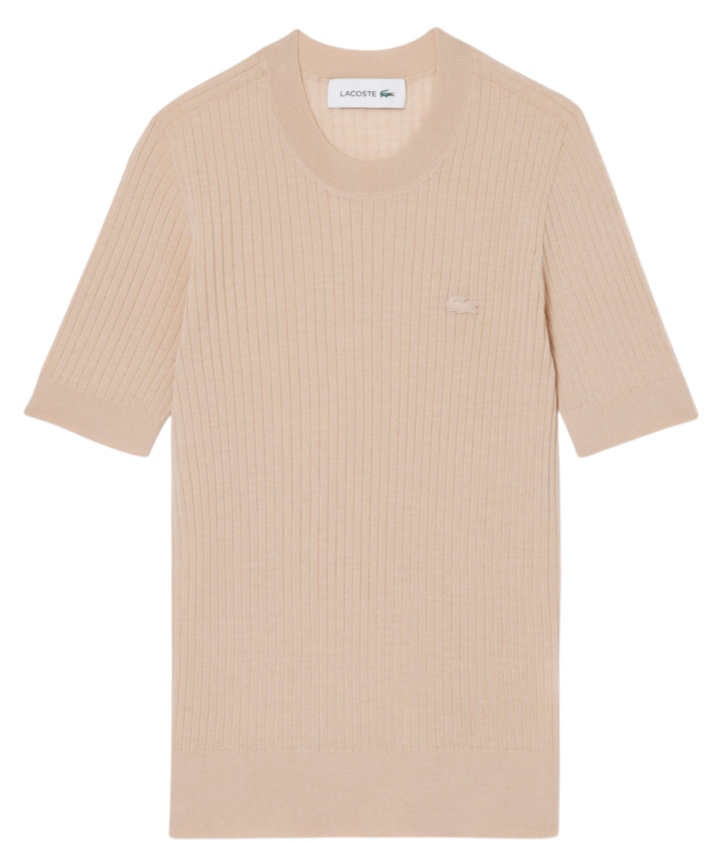 Maglione Donna Lana Merinos a Coste Senza Cuciture