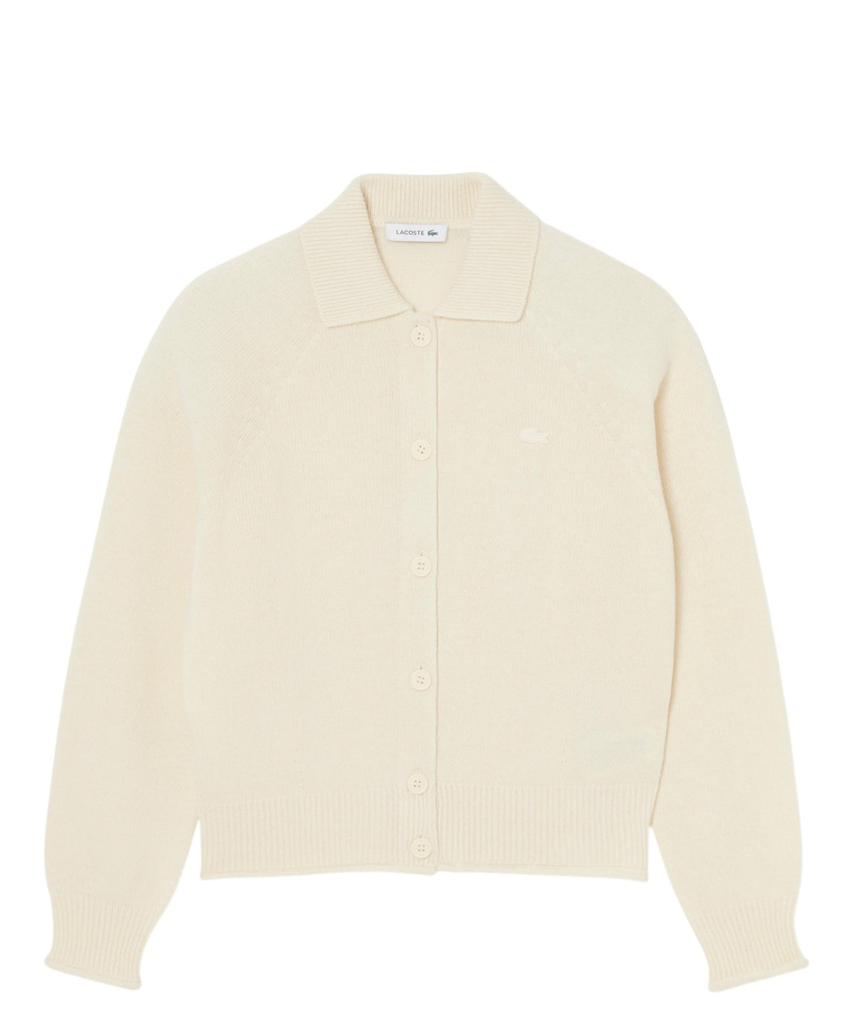Lacoste cardigan til kvinder Poloshirts i 3D-kardet uld