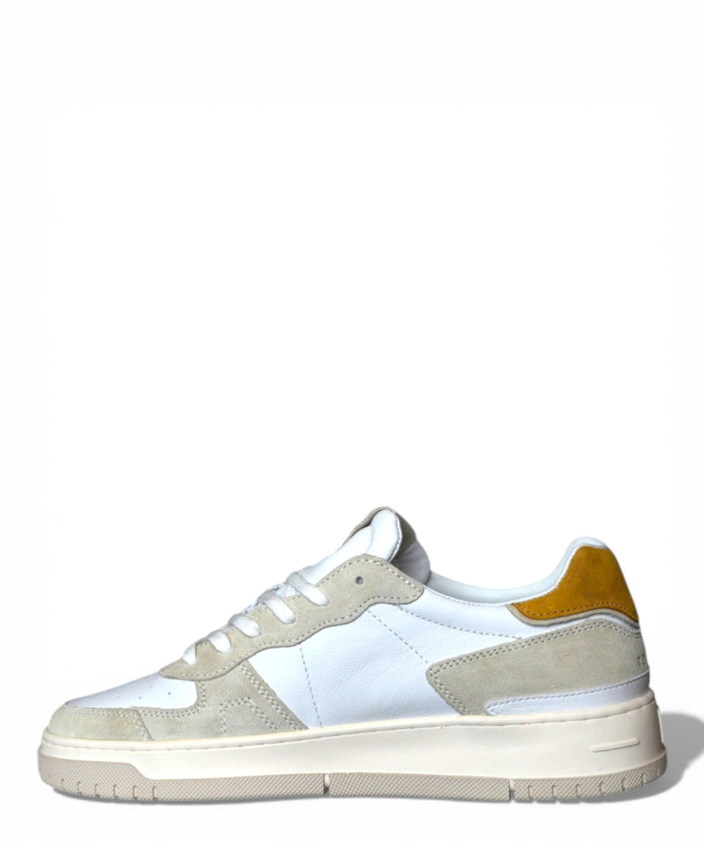 Sneakers D.A.T.E. Torneo Pure Calf Hvid Gul