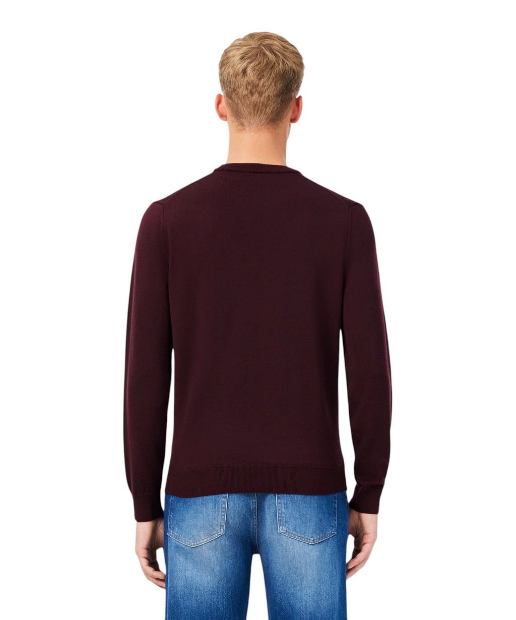 Lacoste Rundhalspullover aus Merinowolle für Herren